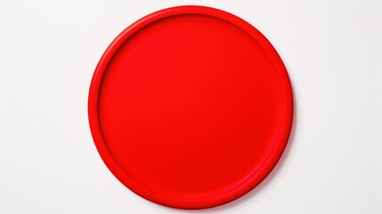 bright red circle background