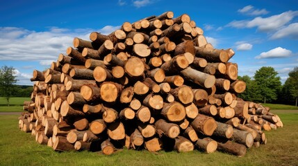 logs wood pile