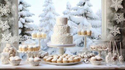 chocolate white christmas party