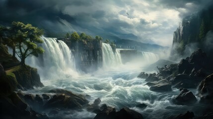 Fototapeta premium spray water image