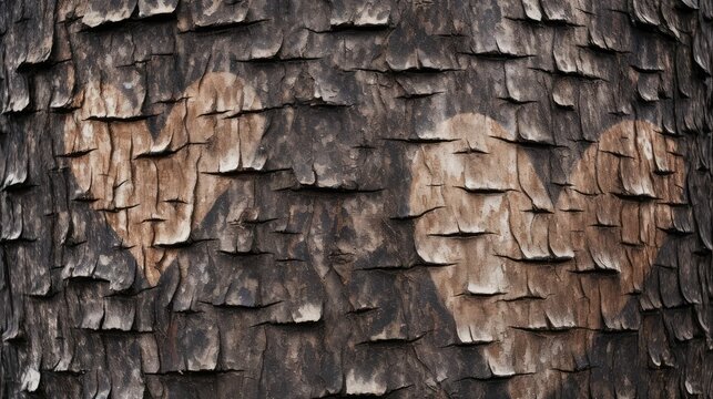 Fototapeta hetree heart trees