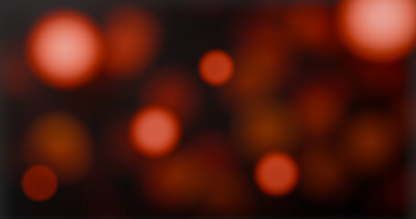 defocused lights in the city