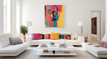 color white room white couch