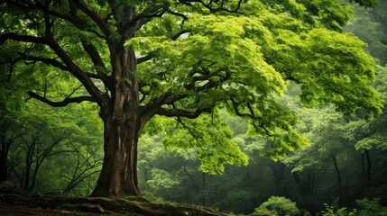 Obraz premium leaves black walnut tree