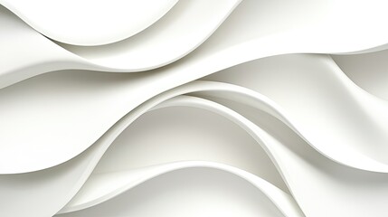 Elegant Abstract White Waves Flowing Across A Smooth Surface Design