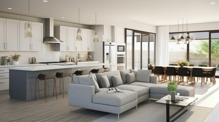 cabinets kitchen living room