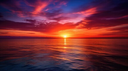 Fototapeta premium horizon sun fire