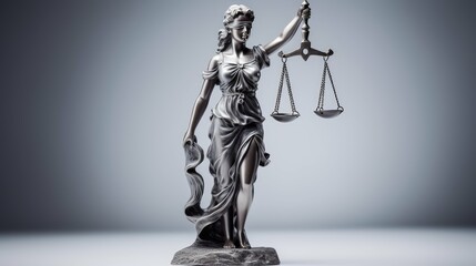 statue lady justice white background