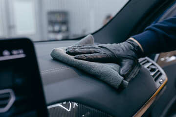 Car interior cleaning. Car detailing