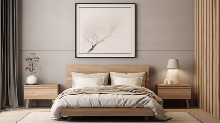 rustic interior wall mockup