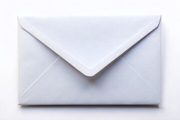 White Envelope Mockup: Clean Postal Mail Packaging on Isolated Background