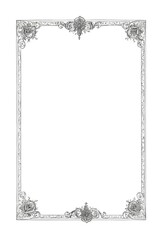 Design Vorlage - Vintage Rahmen auf altem Papier - Briefpapier