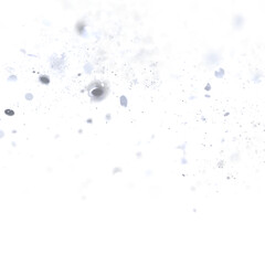 Floating dust particles, white background. Ideal for overlay or texture.