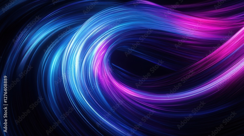 Poster vibrant light streams abstract background image with dynamic blue and pink fluid design 90 chars