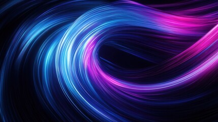 Vibrant Light Streams Abstract Background Image with Dynamic Blue and Pink Fluid Design 90 Chars