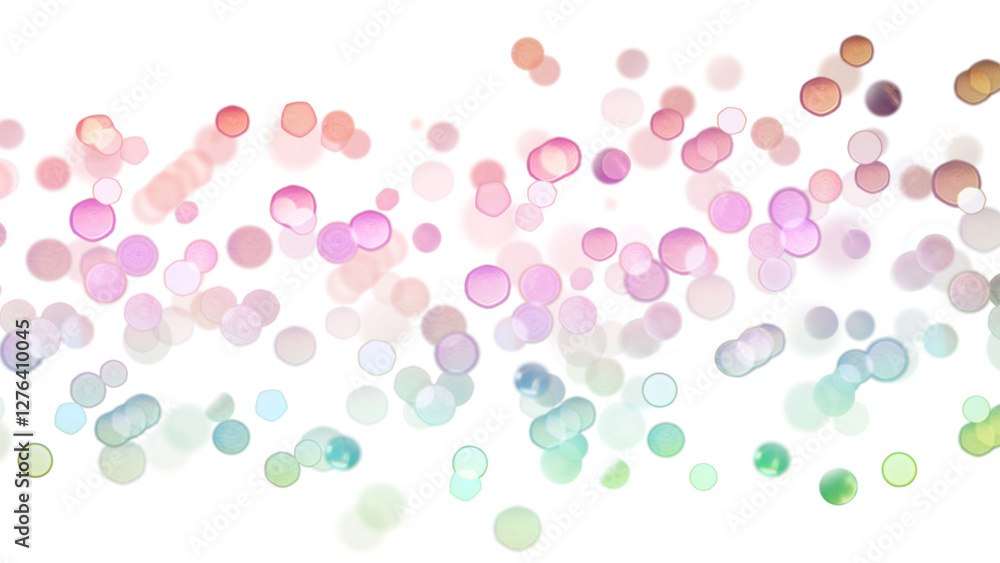 Canvas Prints blurred bokeh colors light glowing on transparent background