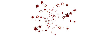 Red Star Burst on White Background