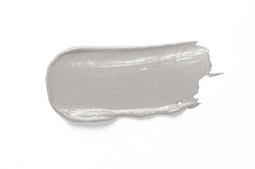 A sample of cosmetic clay for a body or face mask. White background