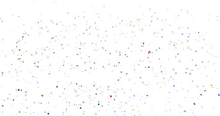 Colorful Confetti against a White Background Tranparent BG Confeti