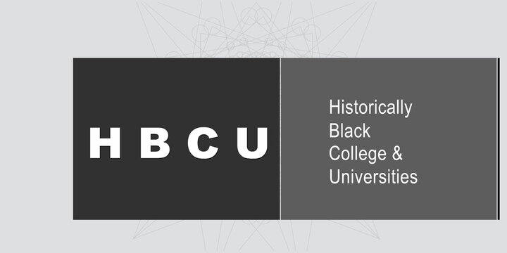 2D illustration Historically Black Colleges and Universities (HBCUs) are institutions of higher learning established primarily to serve the African American community before the Civil Rights Act 1964