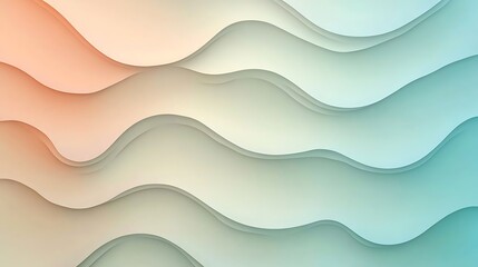 Abstract Pastel Waves Soft Color Gradient Design