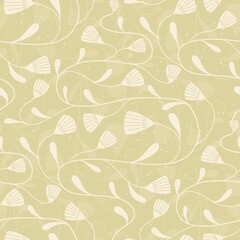 Seamless floral pattern for fabric print