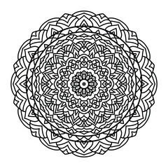 Geometric Mandala Artwork for Mindful Living and Art Therapy