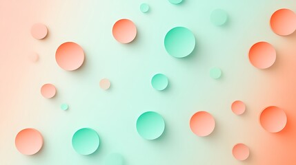 Pastel Circles Abstract Background Design