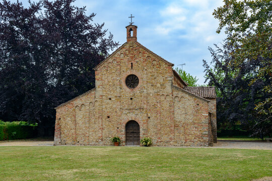 Medieval church of Santa Maria at Viguzzolo, Alessandria province, Italy