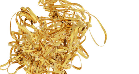 Abstract Gold Sculpture