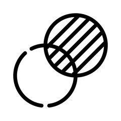 Icon Transparent Glass With Style Outline