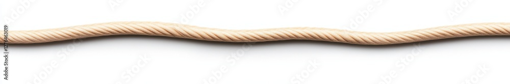 Poster this image features a closeup view of a rope against a white background
