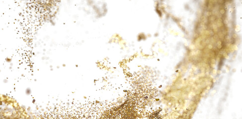 Golden Glitter Explosion - Festive Background