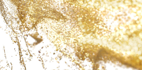 Golden Glitter Texture Background