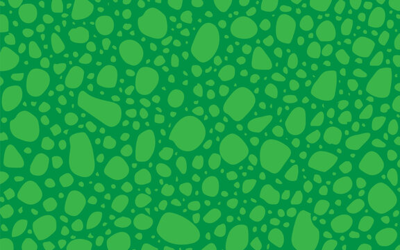 Seamless Green Dinosaur Skin Texture Pattern. Reptile Scales Background