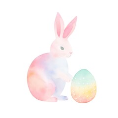 Fototapeta premium Easter bunny animal mammal egg.