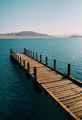 Obraz premium pier at sunset