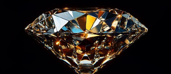 Close up of a beautiful cut diamond