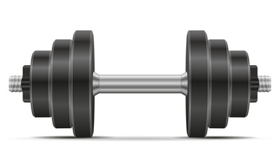 Fototapeta premium dumbbells for sports or fitness for muscle building stock cartoon vector illustration isolated on white background