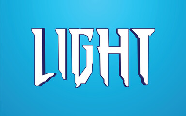 Light editable text effect, editable text style