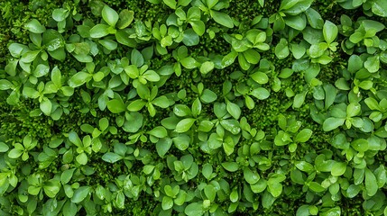 Fototapeta premium Green leaves and moss background texture