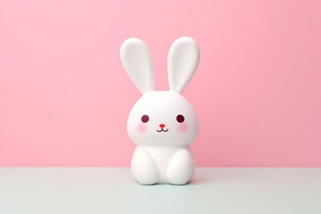 White bunny mammal cute anthropomorphic.