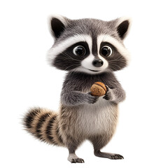 Fototapeta premium close up of a raccoon