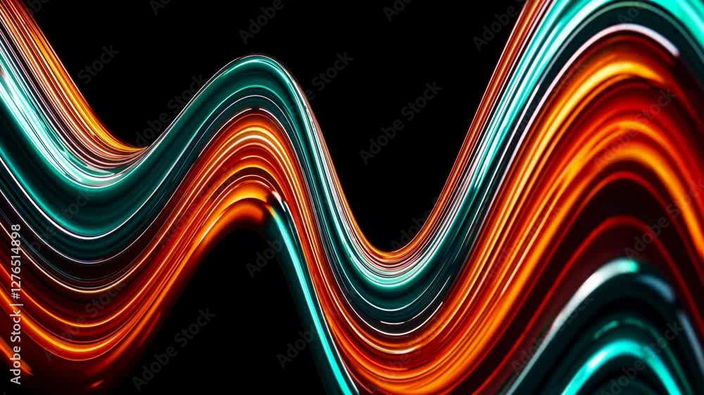 Poster abstract colorful wave background