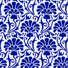 Art Nouveau Floral Victorian Seamless Vector Pattern for Wallpaper, Textile and Cards