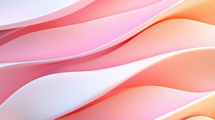 A soft gradient of pink and white waves, creating a fluid, abstract design that evokes a sense of calm and elegance.