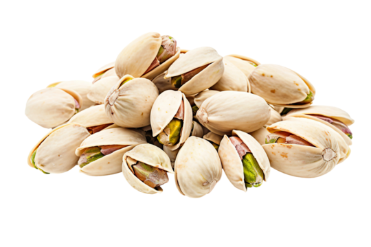 Pistachio nuts transparent PNG isolated background. Healthy superfood nut snack. Pistachios, nutritious, natural, crunchy, organic food, cooking ingredient, vitamin mineral source