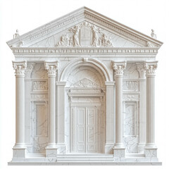 Obraz premium Bank Building Isolated