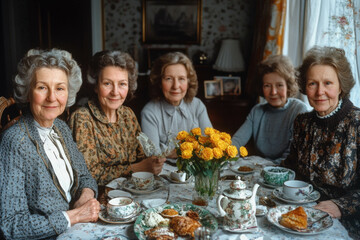 Fototapeta premium Retro Tea Party