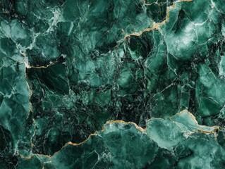 Emerald Vein of Jade Luxury Texture Art Deco Style Background Material with Mineral and Gold Accents